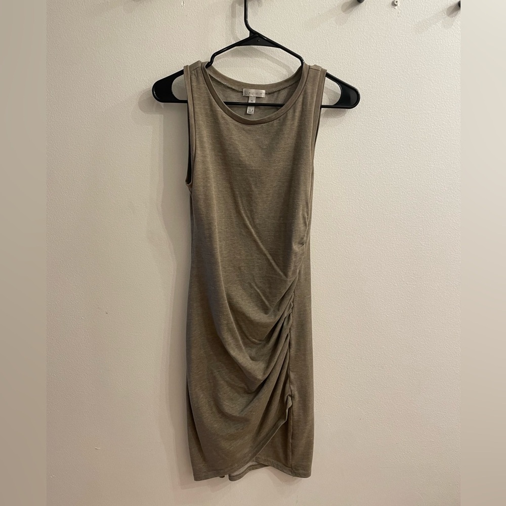 Olive Green Leith Midi Dress